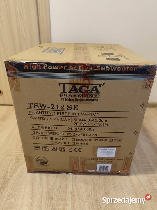 Subwoofer aktywny Taga Harmony TSW212 SE Czarny Rzeszów
