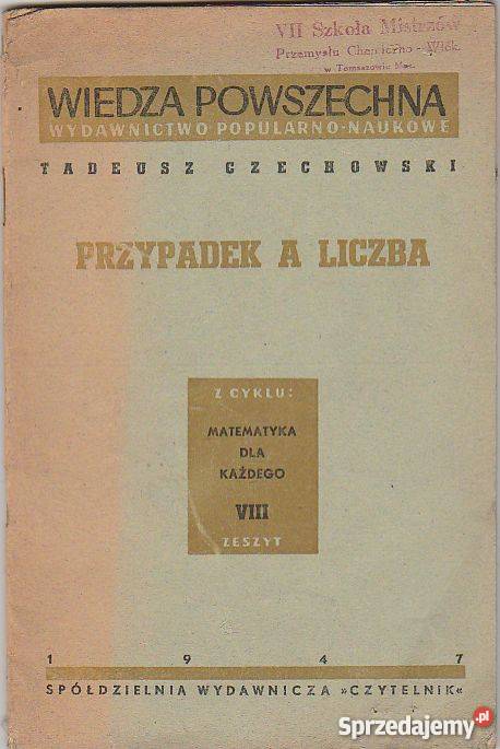 7504 PRZYPADEK A LICZBA MATEMATYKA KAŻDEGO Czyrna