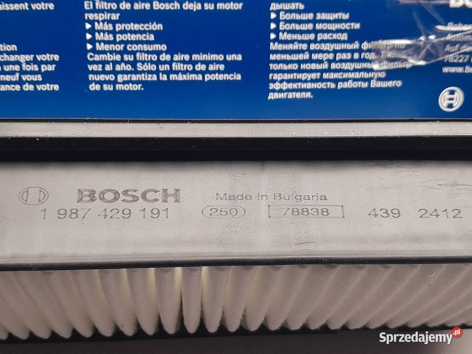 Filtr powietrza S 9191 Bosch 1 987 429 191 Honda Dąbrowa Górnicza