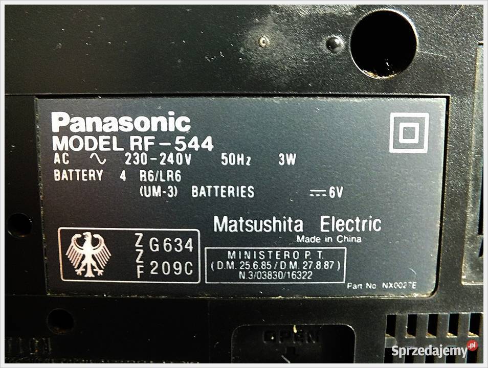 Przenośne małe radio Panasonic RF544 z lat 70 lubuskie Żary sprzedam