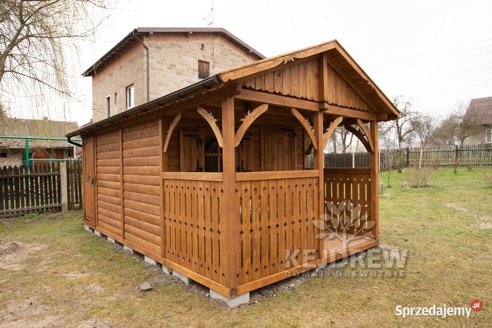 Domek z magazynkiem domek z werandą rekreacyjny