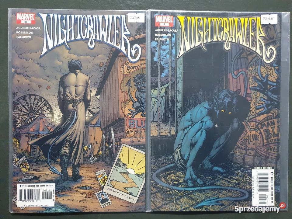 Nightcrawler 8 oryginalnych komiksów Marvel USA