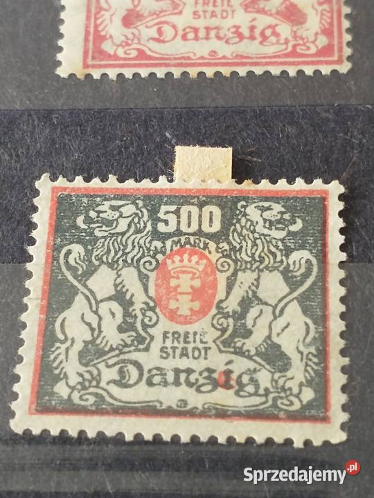 znaczek pocztowy freie stadt z bledem Gdynia