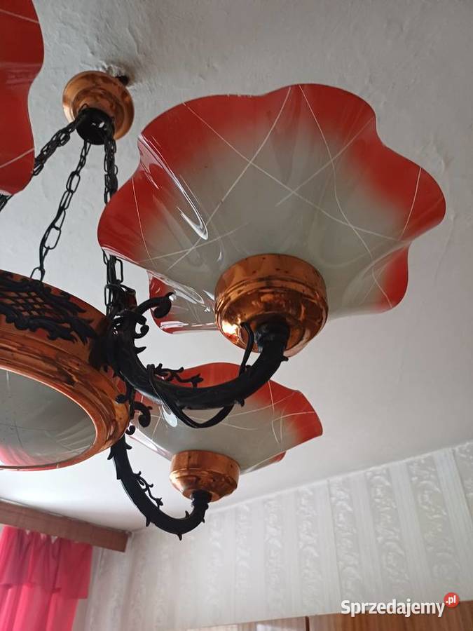 Sprzedam żyrandol 5 ramienny z Prlu Oświetlenie