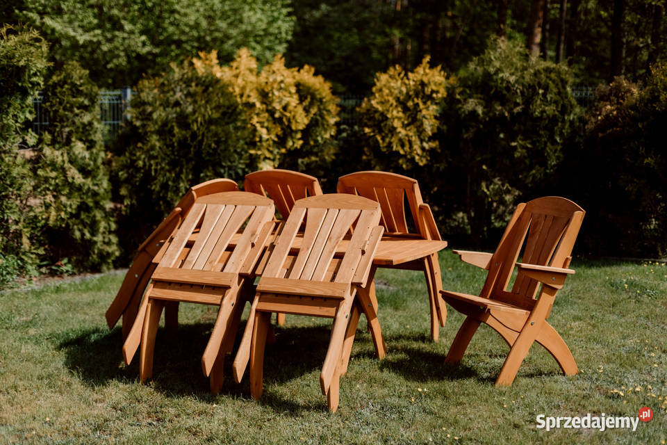 Krzesło ogrodowe drewniane składane tarasowe X Meble ogrodowe Kalety sprzedam