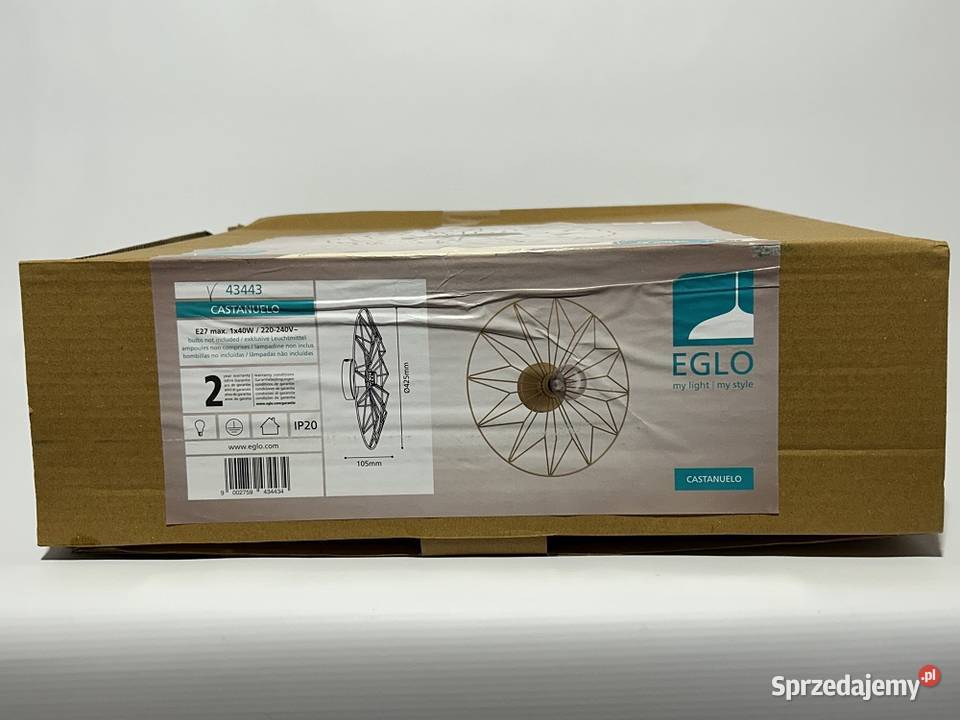 Lampa ściennosufitowa CASTANUELO 43443 EGLO Sanok