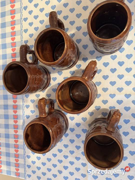 Kufle do piwa z czasów PRL lata 70 te 6 sztuk Pozostałe Częstochowa
