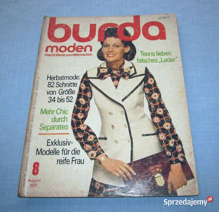 Burda Moden 81971 magazyn mody wykroje Vintage sprzedam
