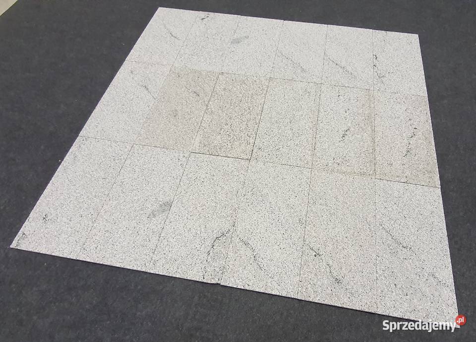 Płytki z granitu Bianco Sardo płomień na tarasy Dom i Ogród Bielawa sprzedam