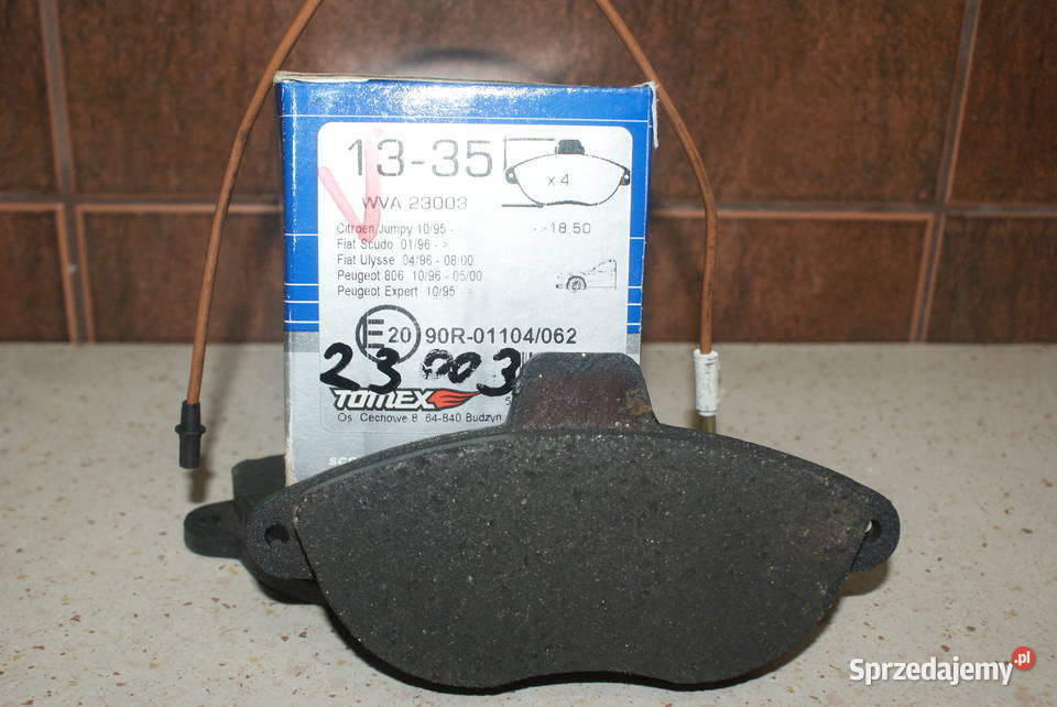 1335 TOMEX brakes KLOCKI HAMULC FIAT SCUDO 9506 osobowe Białobrzegi
