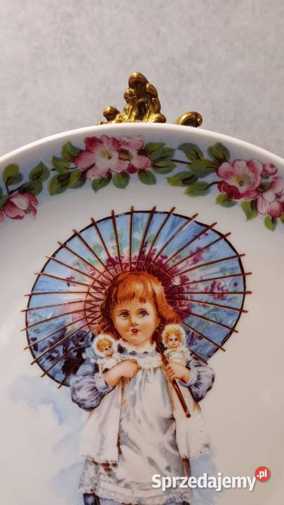 PORCELANOWY KOLEKCJONERSKI TALERZ Christineholm Porcelana i szkło podlaskie Augustów