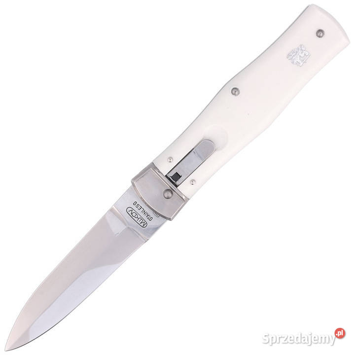 Nóż sprężynowy Mikov Predator White ABS Mirror