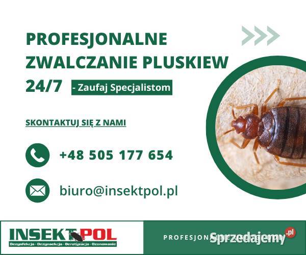 Zwalczanie pluskiew Nowe Miasto Lubawskie Dezynfekcja i sterylizacja