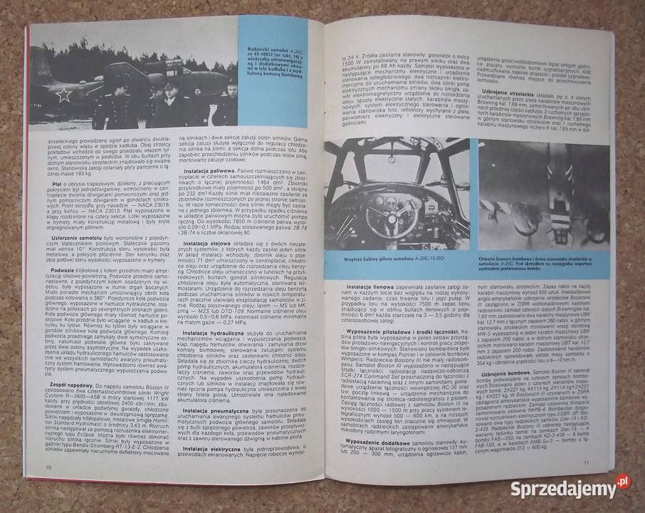 W Musiałkowski Samolot bombowy Boston Havoc Warszawa sprzedam