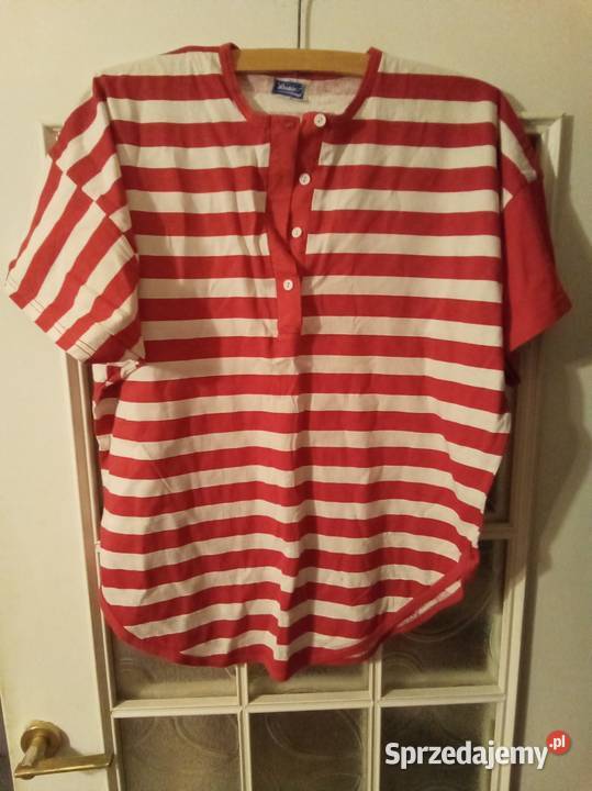 Koszulka w paski lespin leszno czerwony