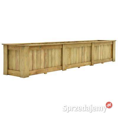 vidaXL Podniesiona donica 291x50x50 impregnowane