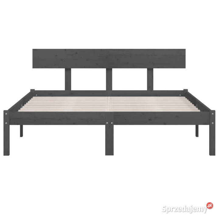 Rama łóżka szara lite drewno sosnowe 120 x 200 mazowieckie Warszawa sprzedam