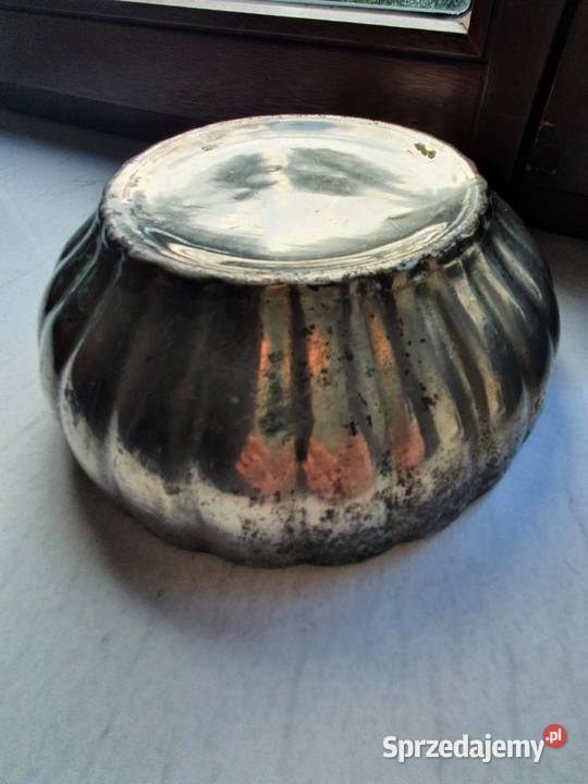 Starazabytkowa SALATERKAMISKA z biało srebrnej Lublin