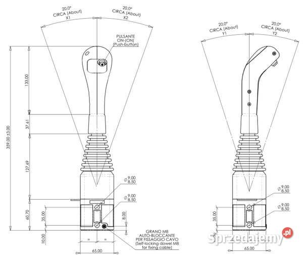 Joystick z 1 przyciskiem IMCL60191B małopolskie Kamionna sprzedam