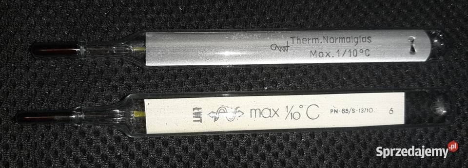 Dwa termometry medyczne z okresu PRL śląskie Sosnowiec