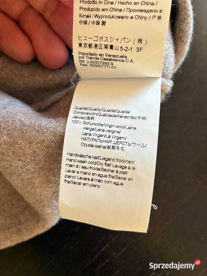 Beżowy sweter Hugo Boss rozmiar M Elbląg
