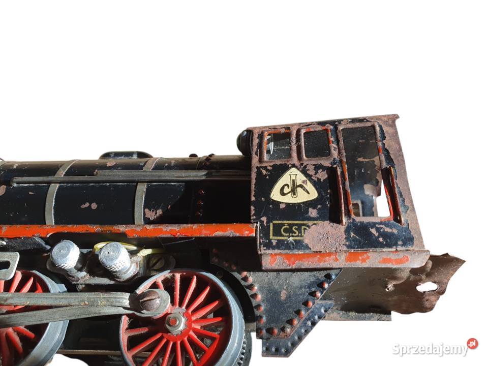 Stara zabawka lokomotywa Chemoplast lata 50 Cieszyn