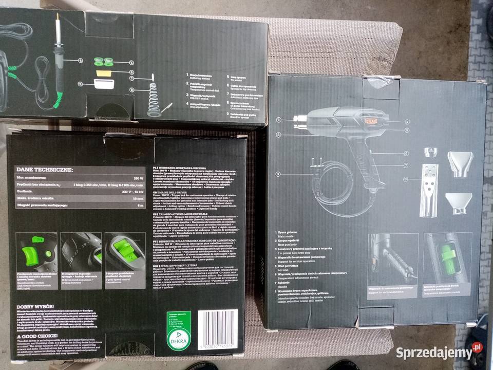 Zestaw elektronarzędzi 3 Nowe 65ceny sprzedam