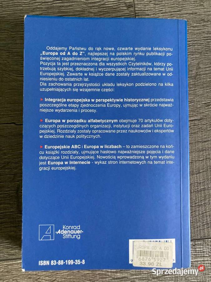Europa A do Z Podręcznik integracji europejskiej politologia, stos. międzynarodowe Kultura i Rozrywka Nisko