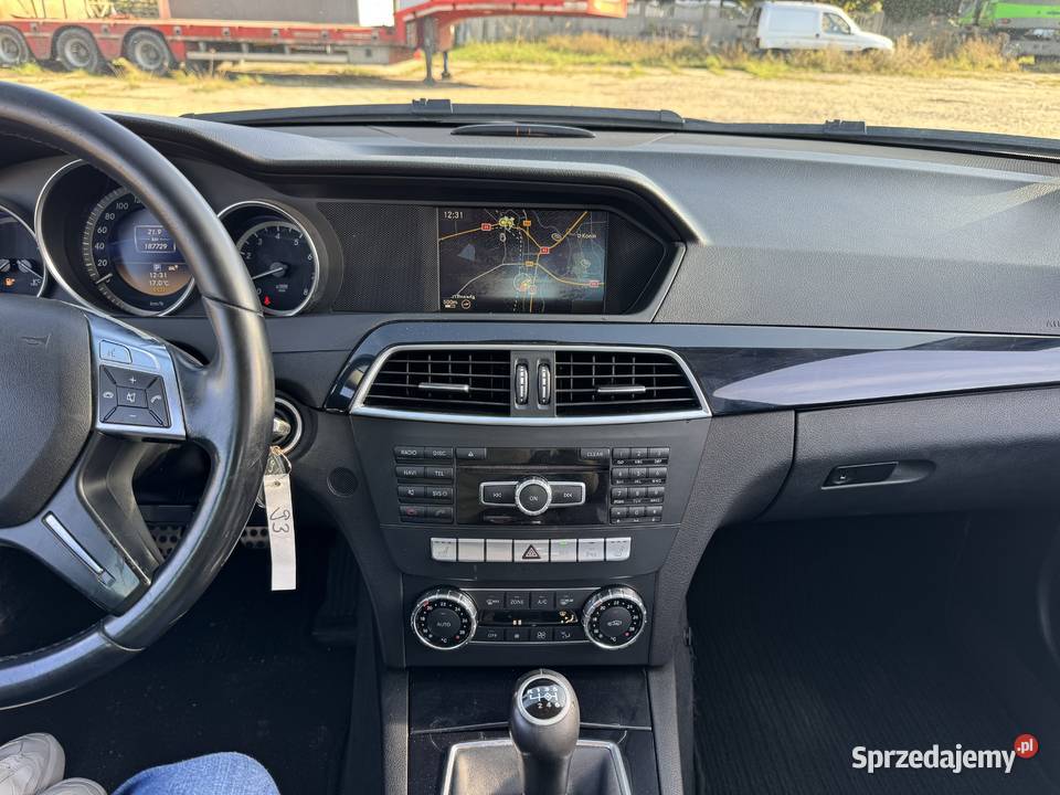 Mercedes C 18 BENZYNA Klimatronik Nawigacja Ledy czujnik parkowania wielkopolskie Konin