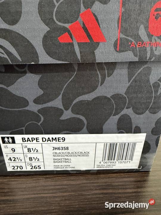 ButySneakersy Adidas Bape x Dame 9 JH6358 Kraków sprzedam