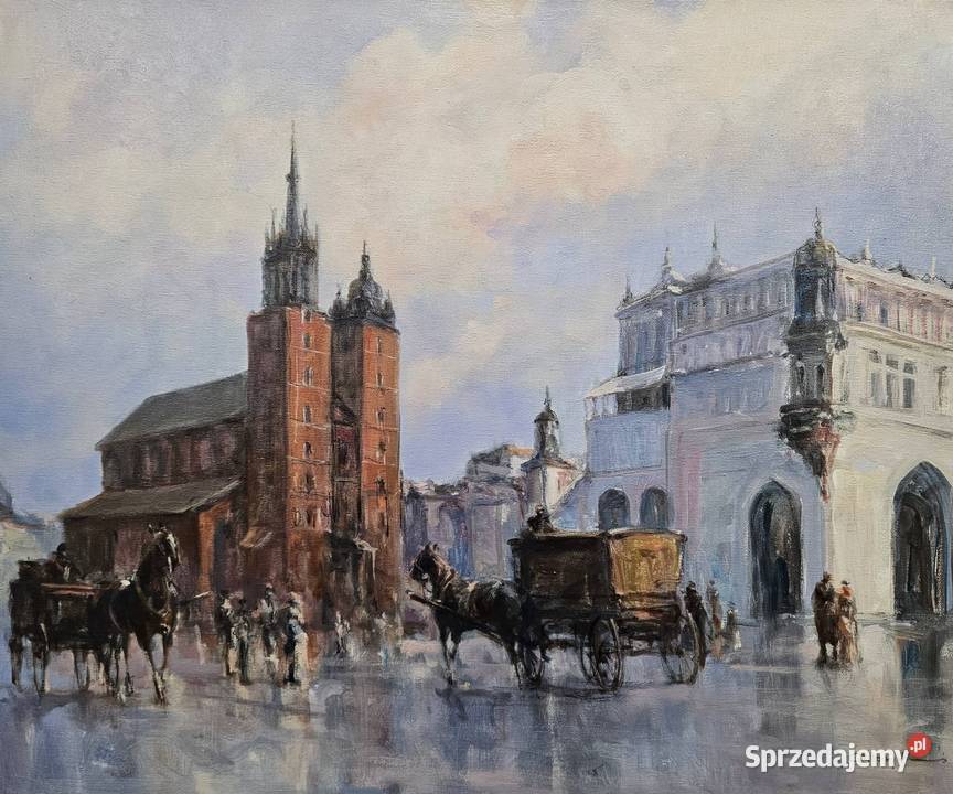 Obraz Olejny "Kraków" Piotr Olbrychowski