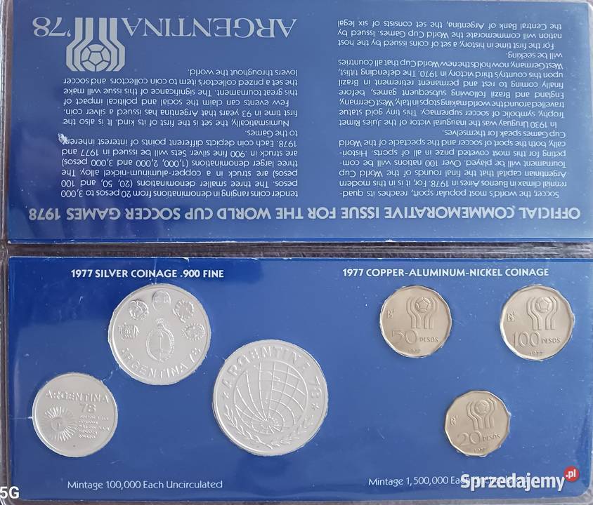 Zestaw z 1977 Argentyna MŚ w Piłce Nożnej 1978