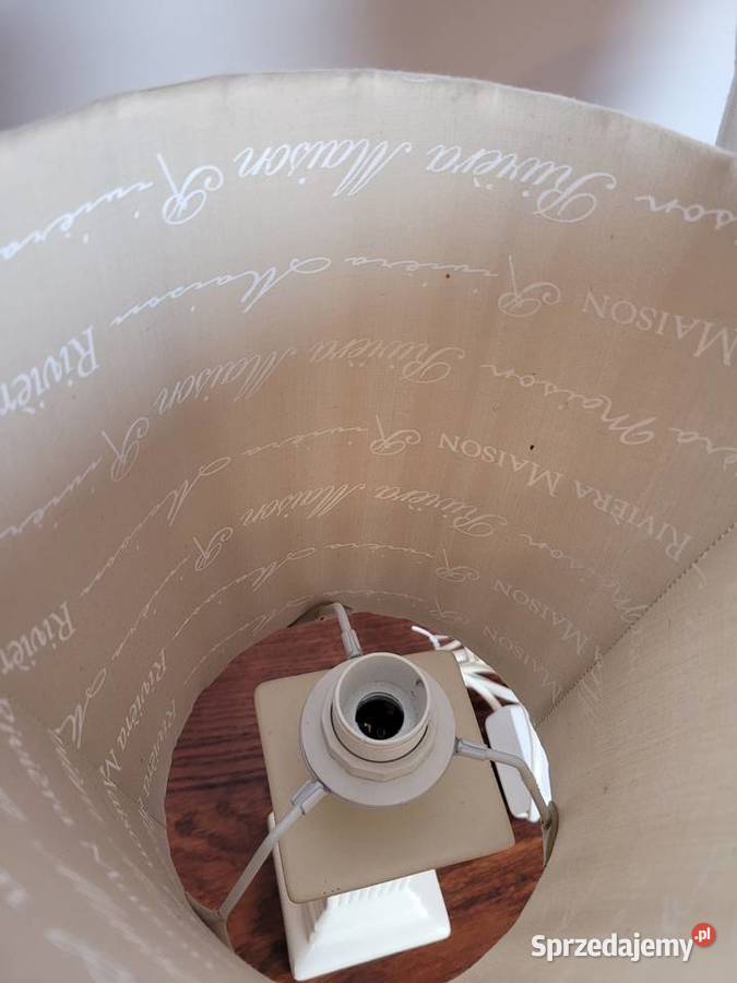 Lamki nocne Riwiera Maison białe Białogard