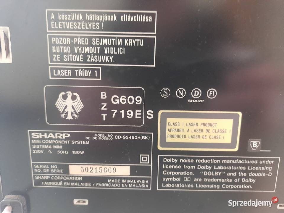 wieża Sharp mazowieckie Legionowo