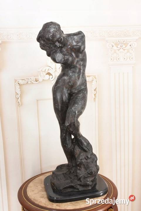 Giga Akt Ewa Posąg Kobiety Sygn Figura z Brązu W Kraków