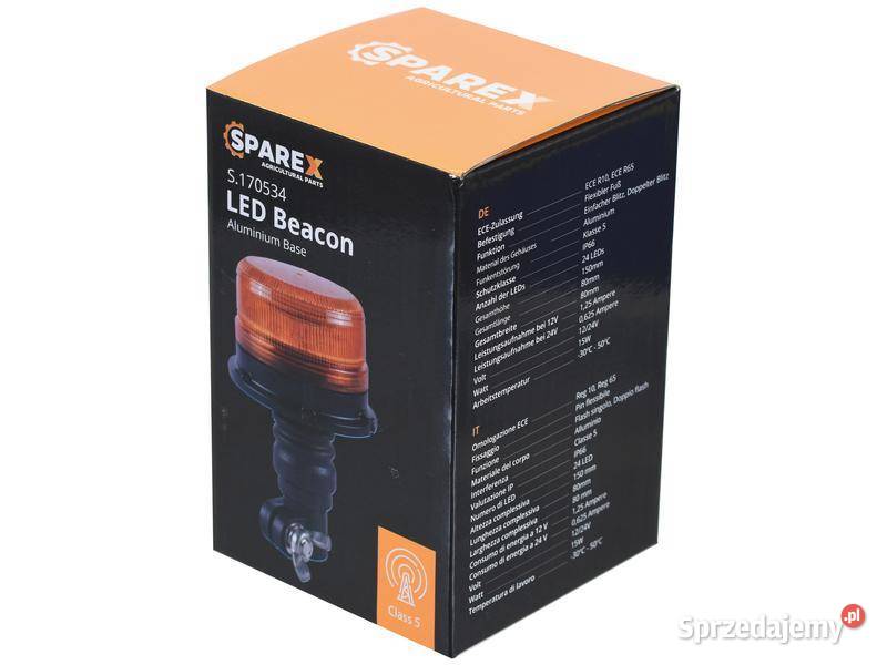 LED Lampa błyskowa mocowana na trzpień 1224V mazowieckie Płock