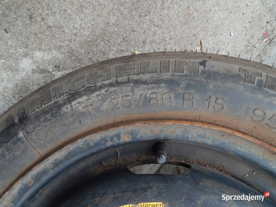 KOŁO DOJAZDOWE ZAPAS VOLKSWAGEN GOLF III 35 x 15 mazowieckie Warszawa