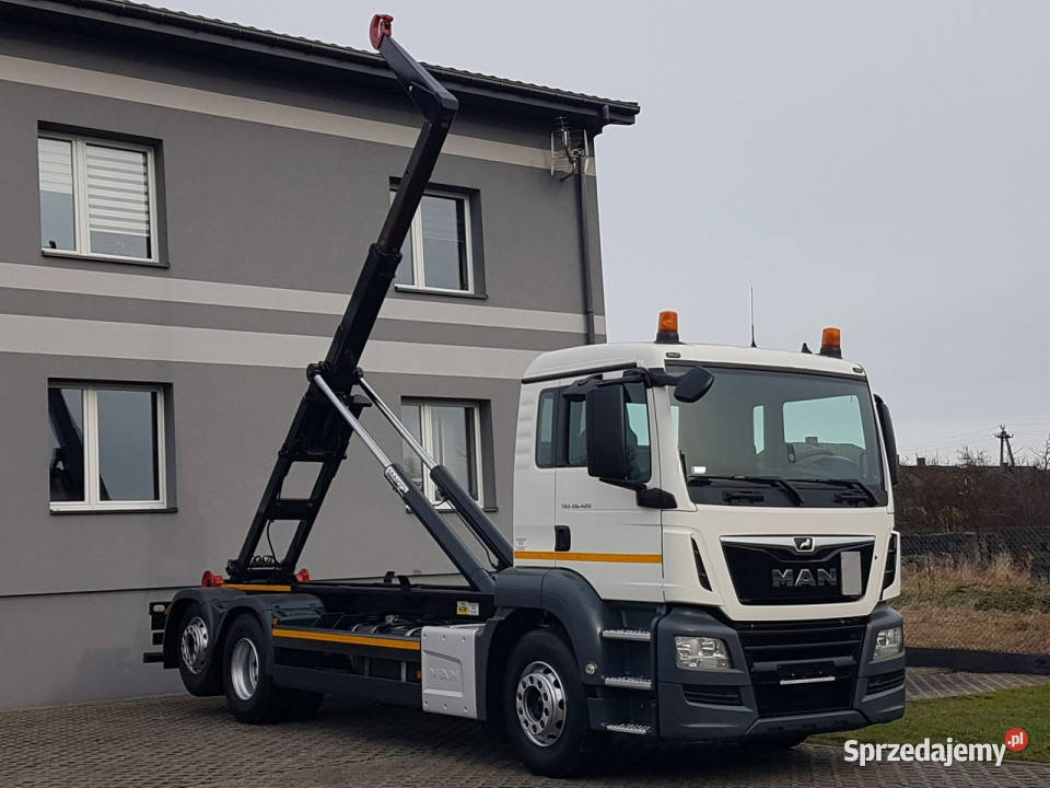 MAN TGS 26420 E6 HAKOWIEC HS20 6x2 3OSIE KLIMA tempomat Samochody ciężarowe Poręba