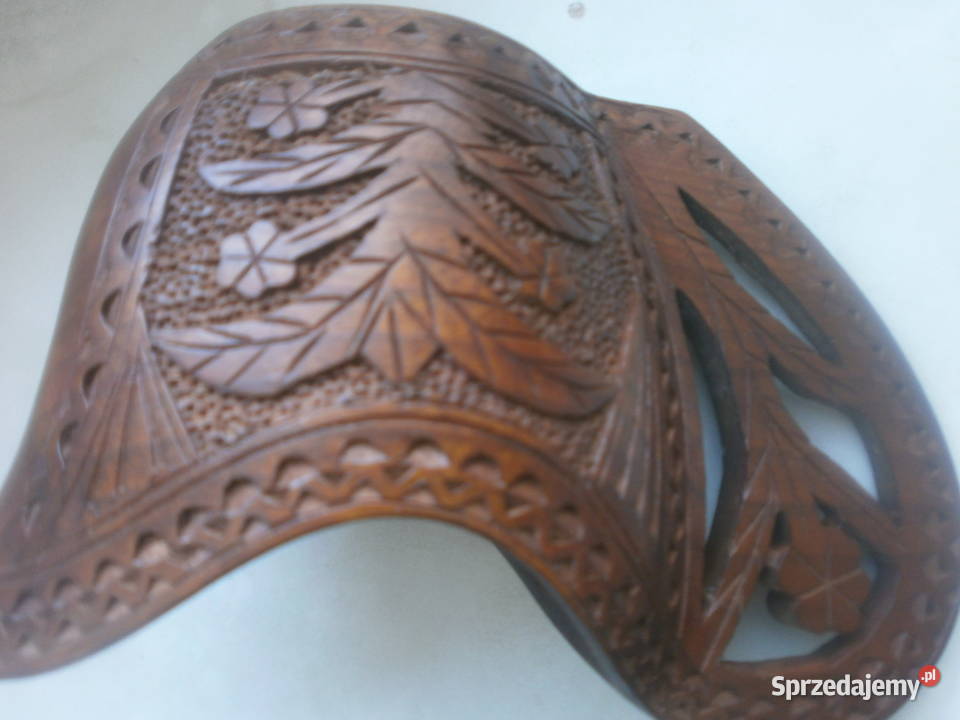 pojemnik kubek drewniany rzeżbione lubuskie