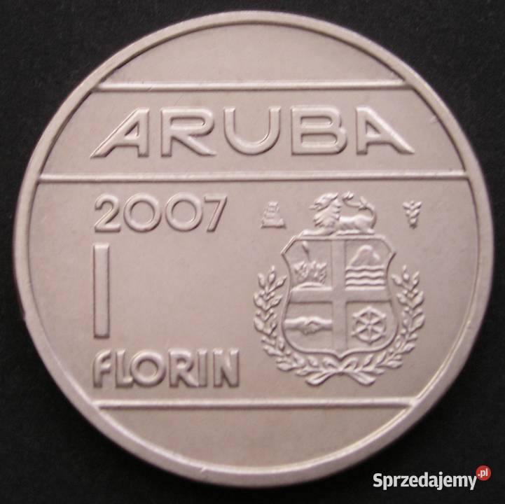 ARUBA 1 FLORIN 2007 KRÓLOWA BEATRIX Numizmatyka Łódź