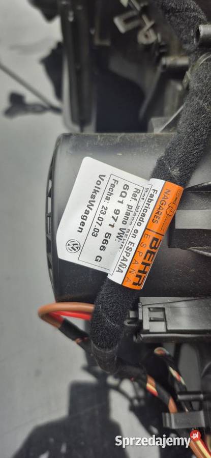 Dmuchawa zestaw nawiewów Vw Polo 9N Dmuchawy Słupsk