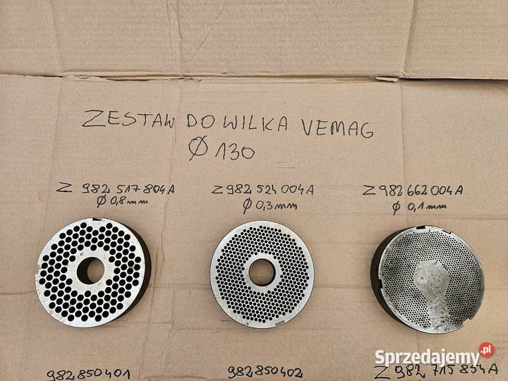 Zestaw do przystawki wilkujacej Vemag 130mm Krotoszyn sprzedam
