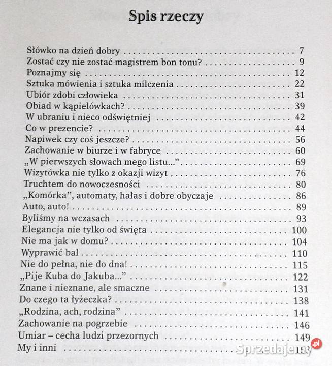 Savoirvivre bez tajemnic Tadeusz Robak miękka Chełm