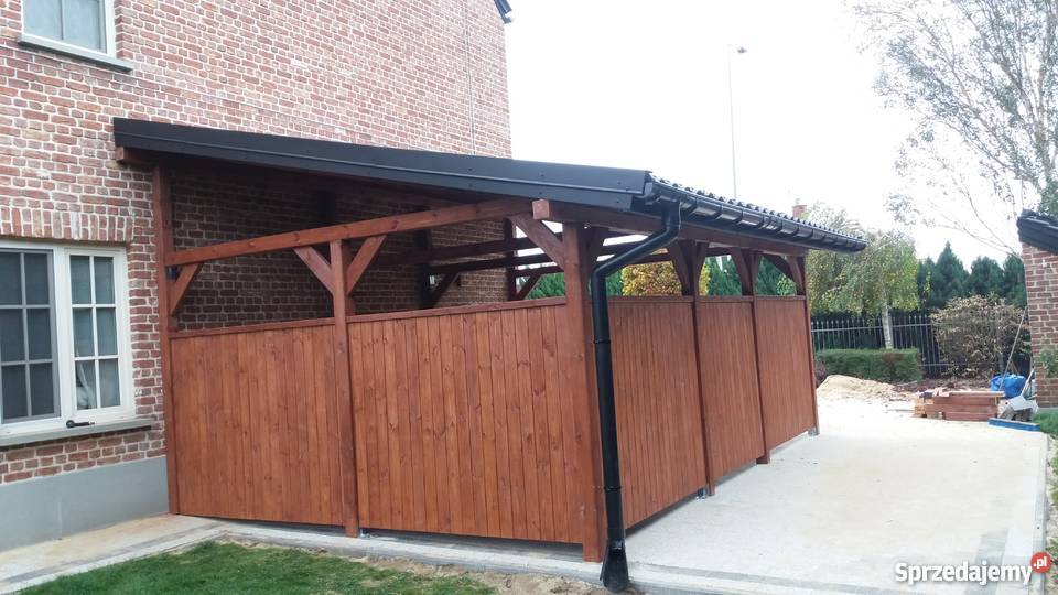 Carpprt Altana Konstrukcja drewniana garaż wiata Lublin