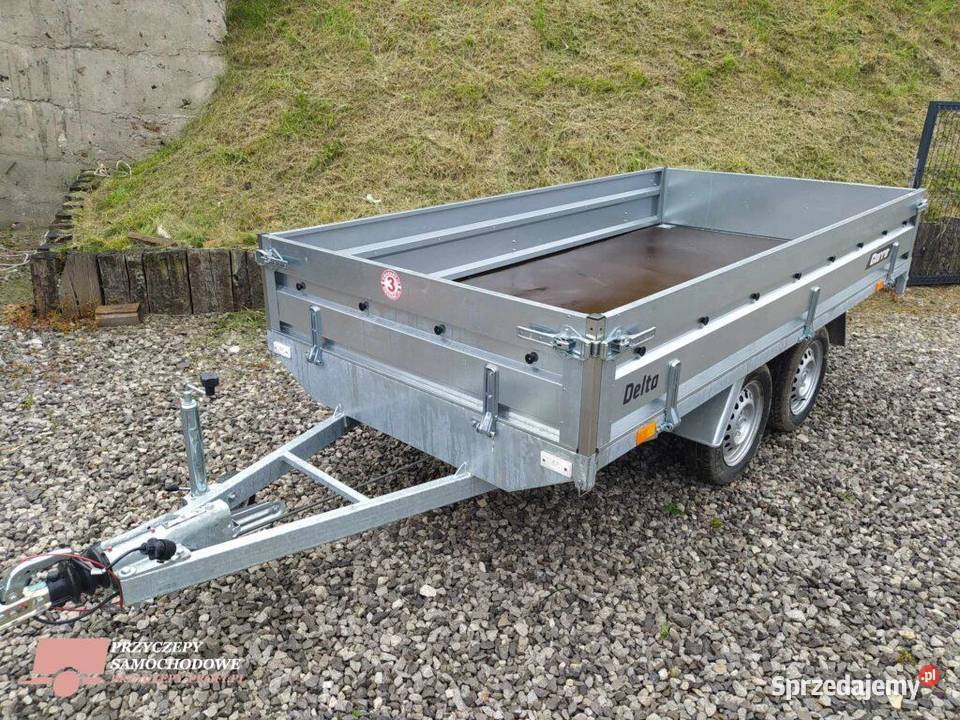 Przyczepa dwuosiowa hamowana dmc 750 CARRO DELTA towarowe Lublin