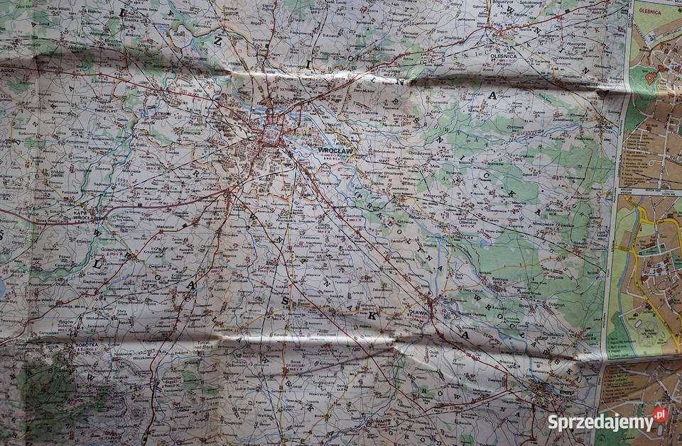 Wrocławia 1150 000 mapa turystyczna małopolskie Kraków