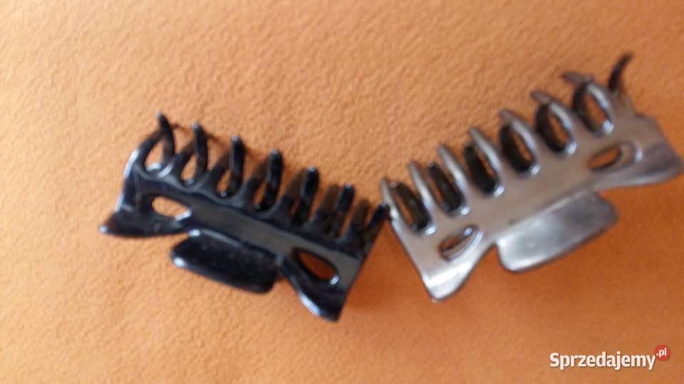 Wsuwki do włosów zapinki miedziana drewniana Łódź