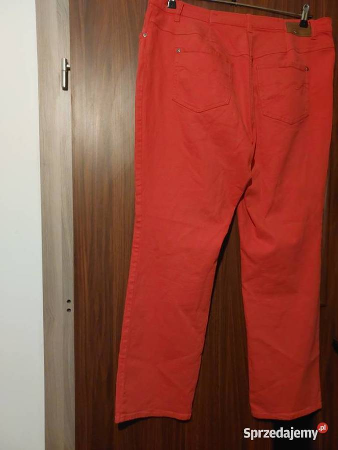 Czerwone jeansowe spodnie Gerry Weber w 46 Wrocław sprzedam