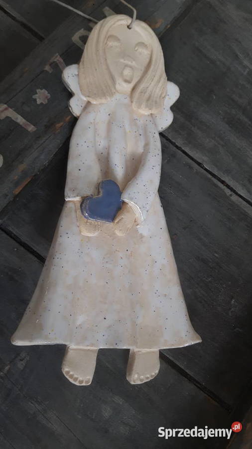 Aniołek z ceramiki ręcznie wykonany Otwock sprzedam