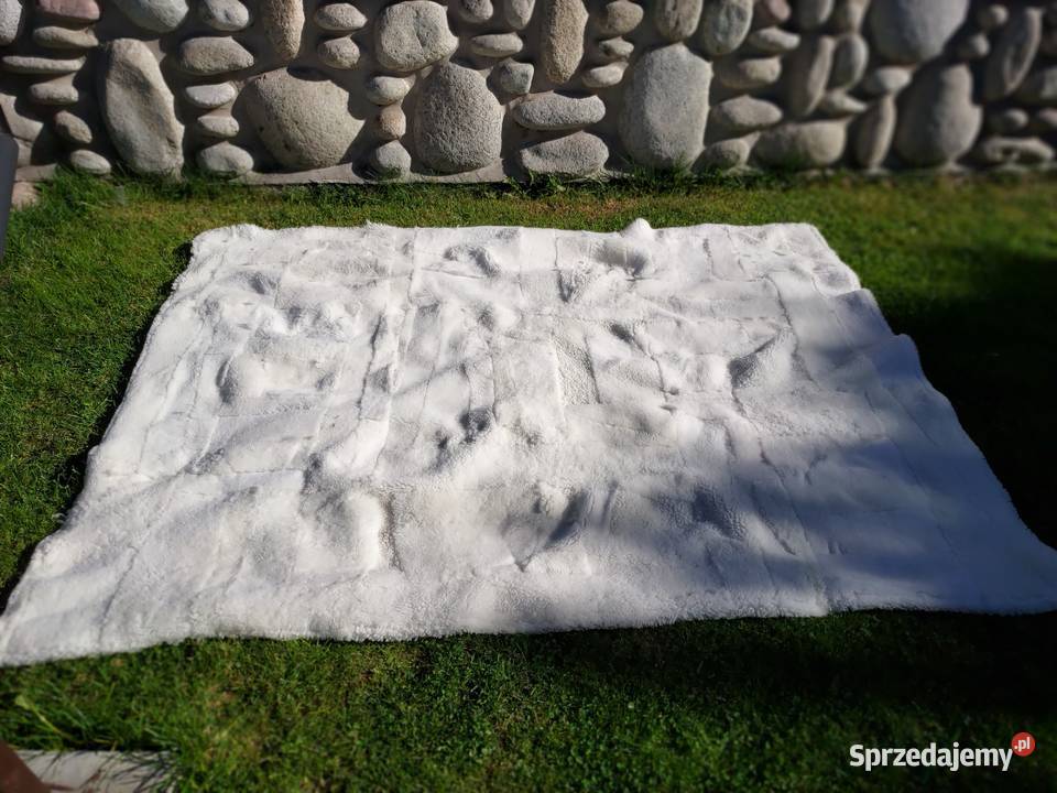 Narzuta Skóra Jagnięca Miękka Krótki Włos Dywan Szaflary